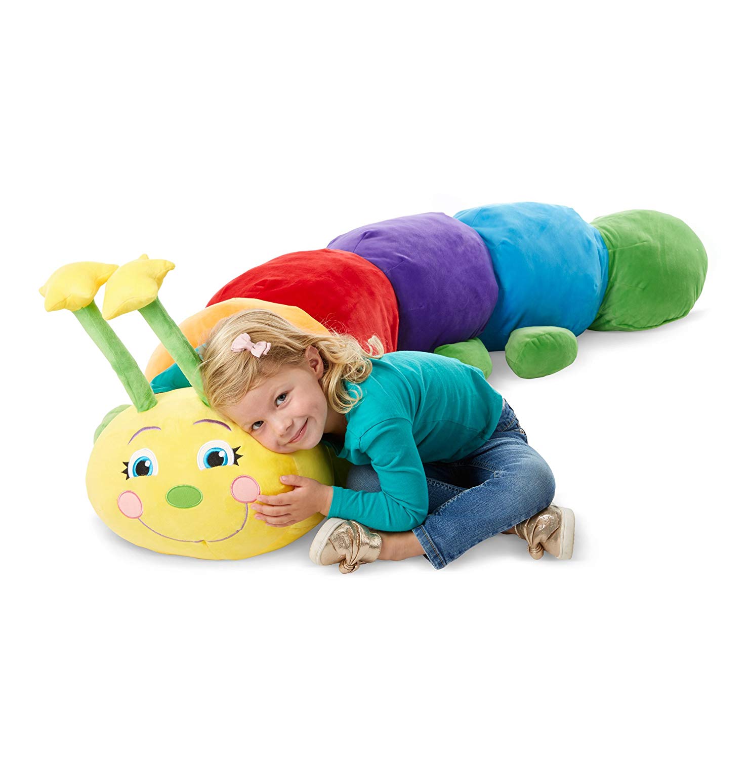 Мягкая игрушка – Гусеница, длина 144 см.  